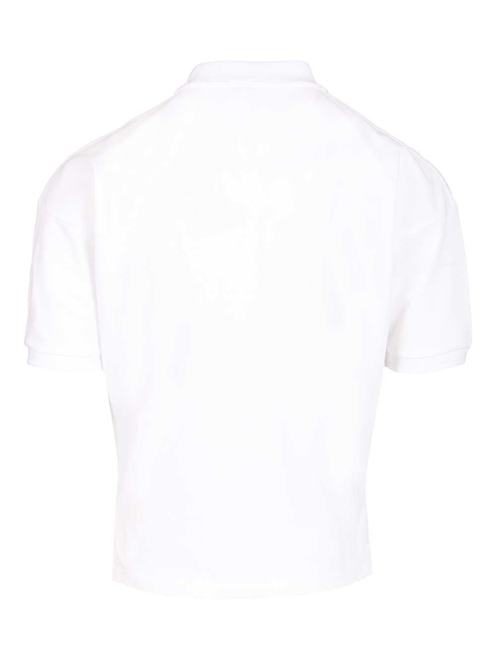 Celine Men White Cotton Polo Shirt CELINE