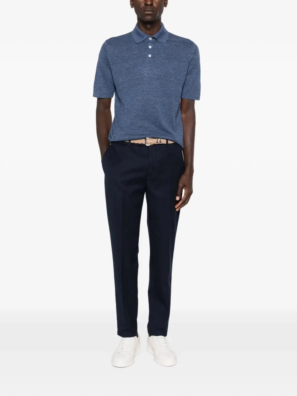 Brunello Cucinelli Men Knit Polo BRUNELLO CUCINELLI