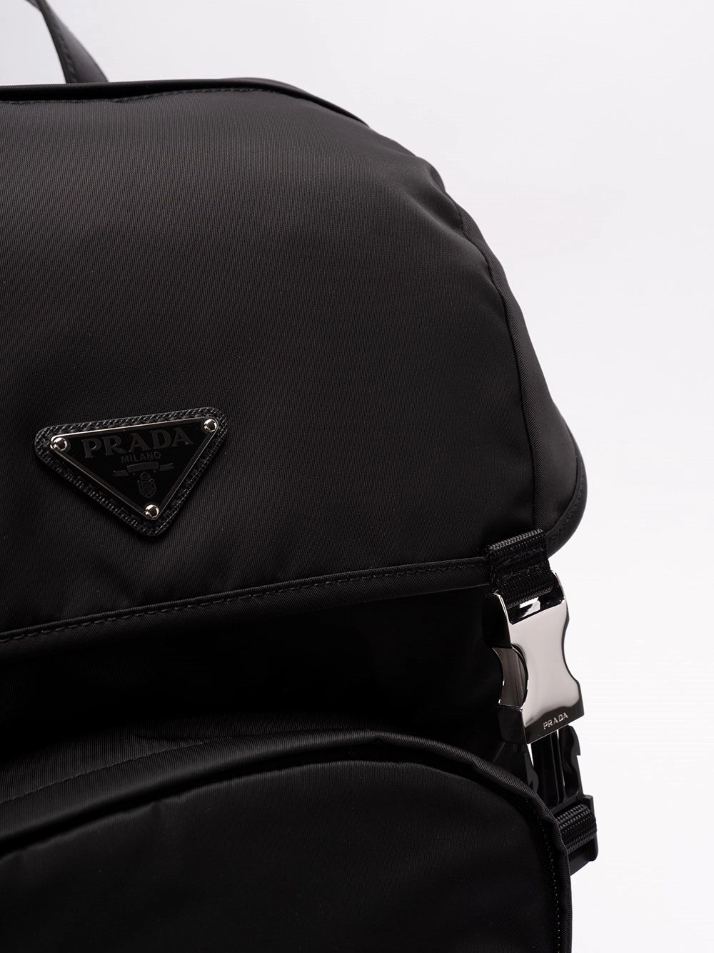 Prada Men Re-Nylon And Saffiano Leather Backpack PRADA