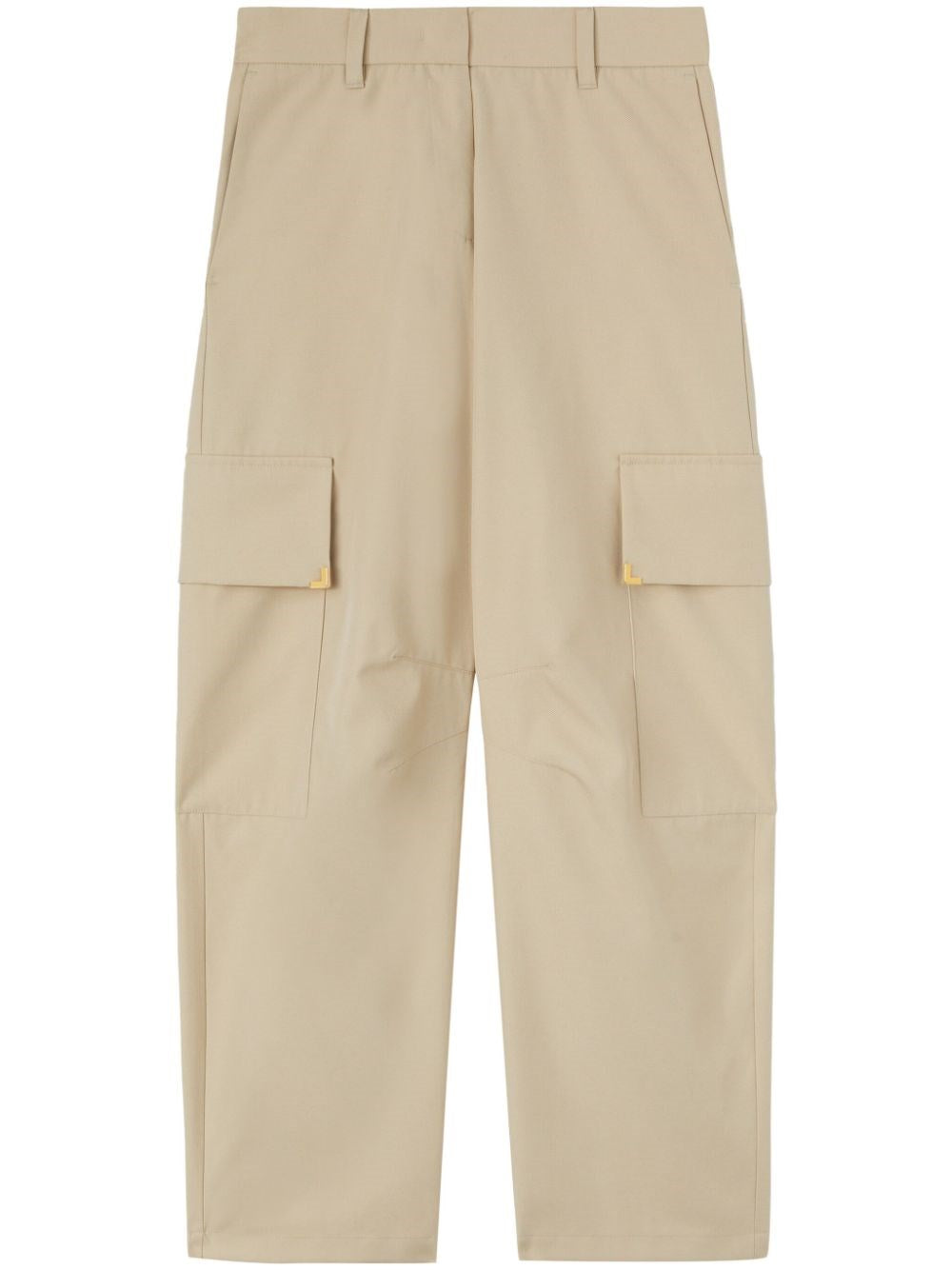 Palm Angels Women Beige Carrot Cargo Pants PALM ANGELS