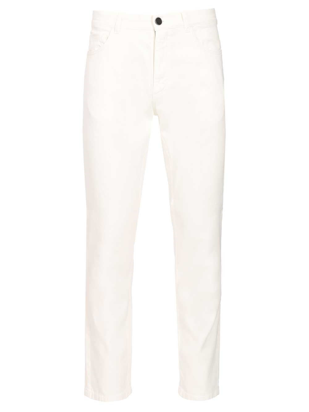 Zegna Men Roccia Trousers In Linen And Cotton ZEGNA