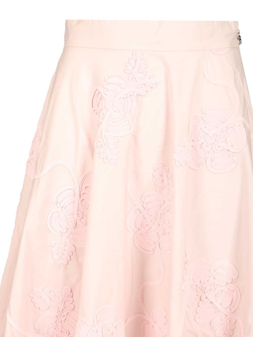 Rotate Women The Flower Maxi Light Pink Long Skirt ROTATE