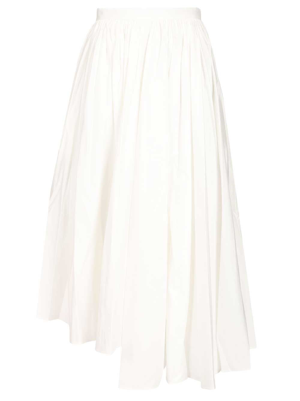Self-Portrait Women Poplin Midi Skirt. SELF-PORTRAIT