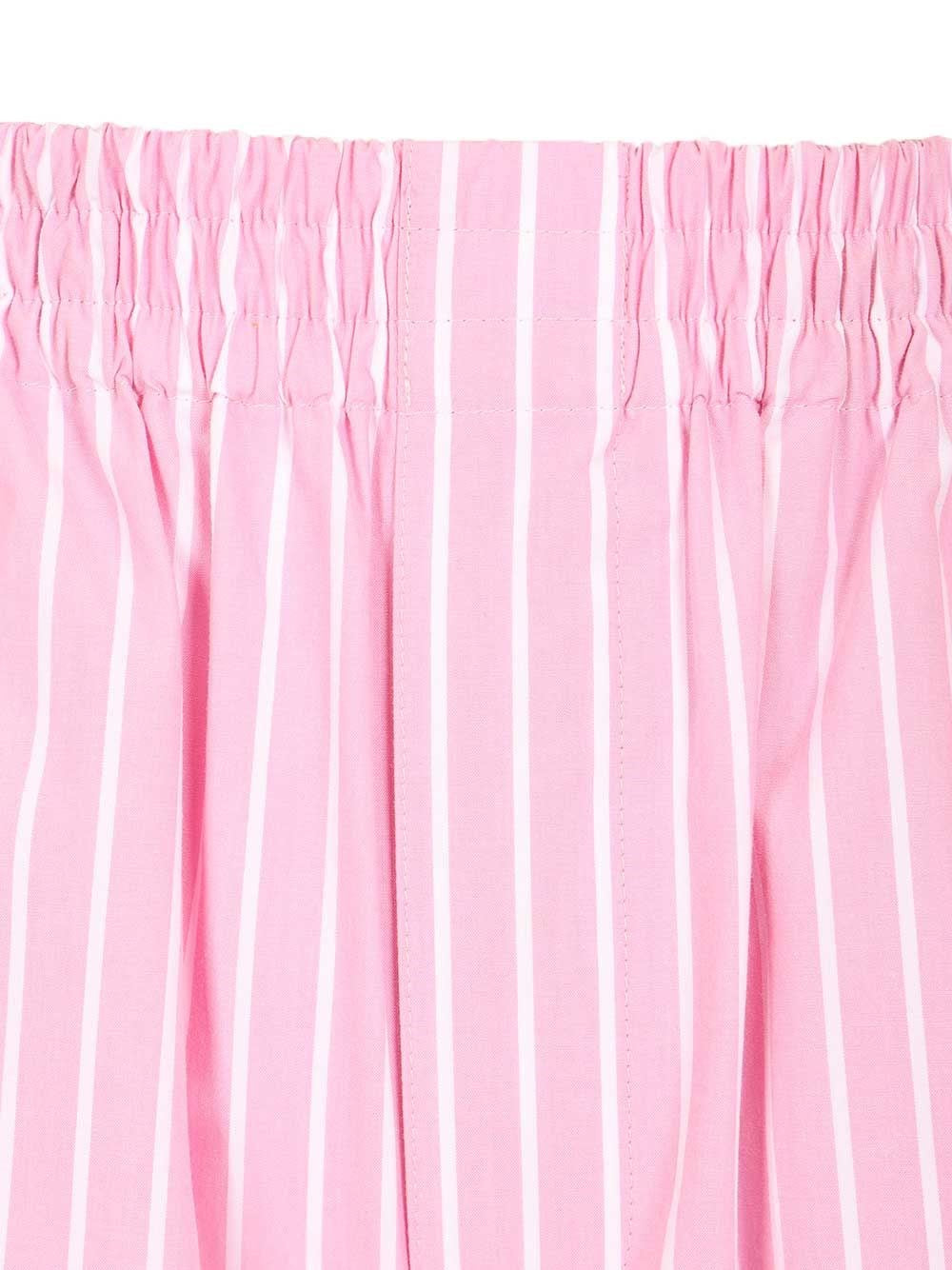 Balenciaga Women Striped Cotton Poplin Boxers BALENCIAGA