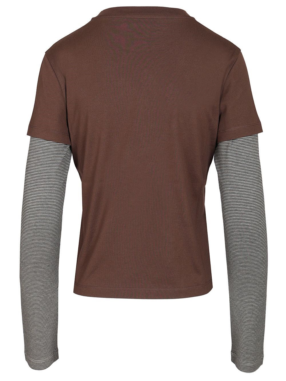 Miu Miu Women Long-Sleeved Double-Layer T-Shirt MIU MIU