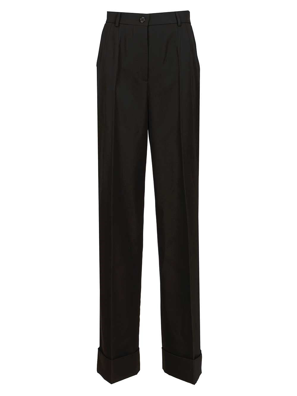 Dolce & Gabbana Women Wool Gabardine Trousers DOLCE & GABBANA