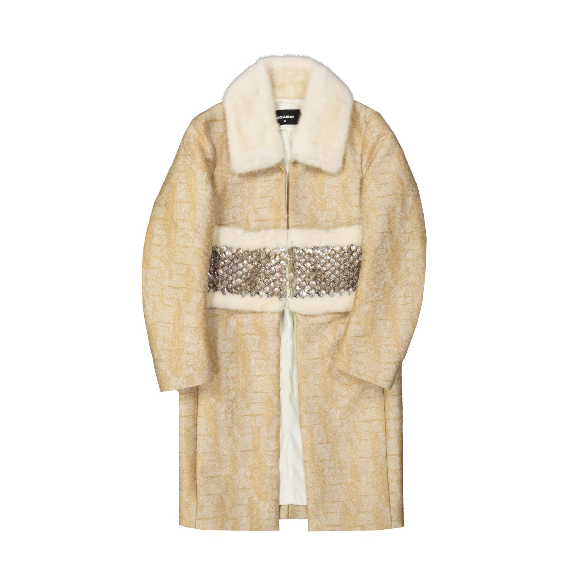 Dsquared2 Crystal Embellished Coat Women DSQUARED2