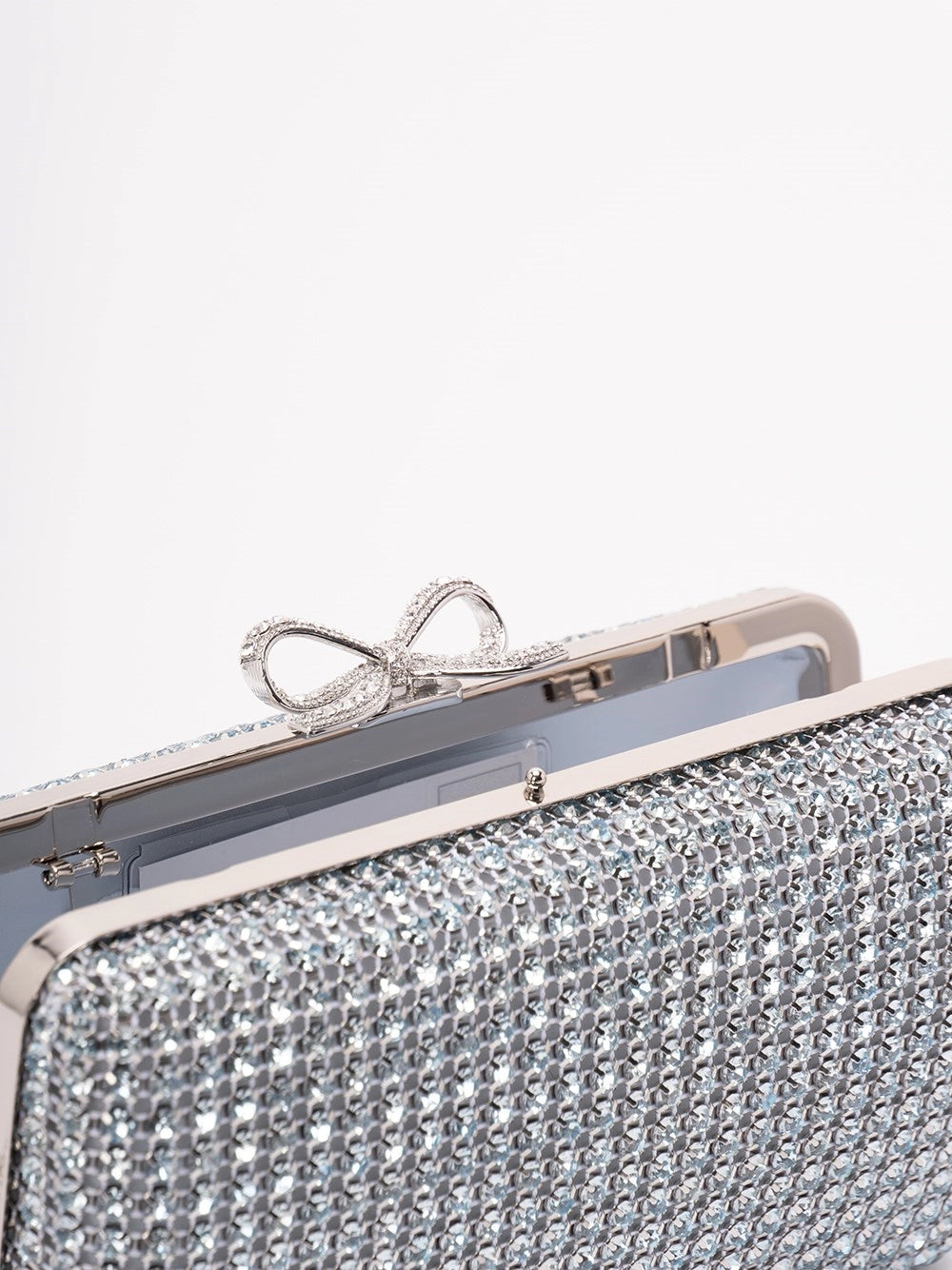 Self-Portrait Women Crystal Chainmail Clutch Bag SELF-PORTRAIT