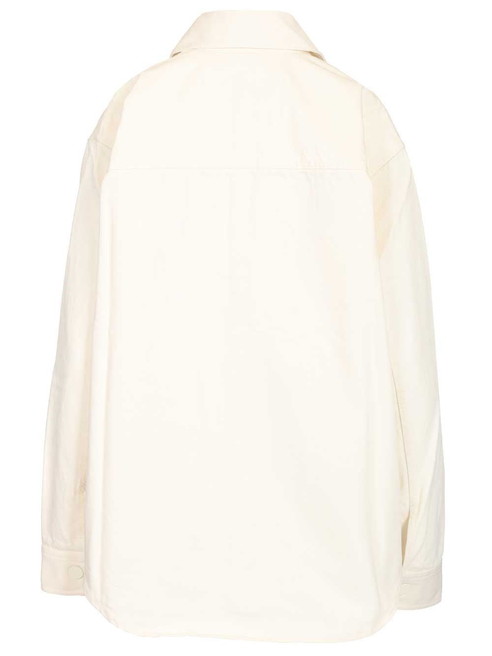 Ami Women Overshirt With Knitted Ami De Coeur AMI PARIS