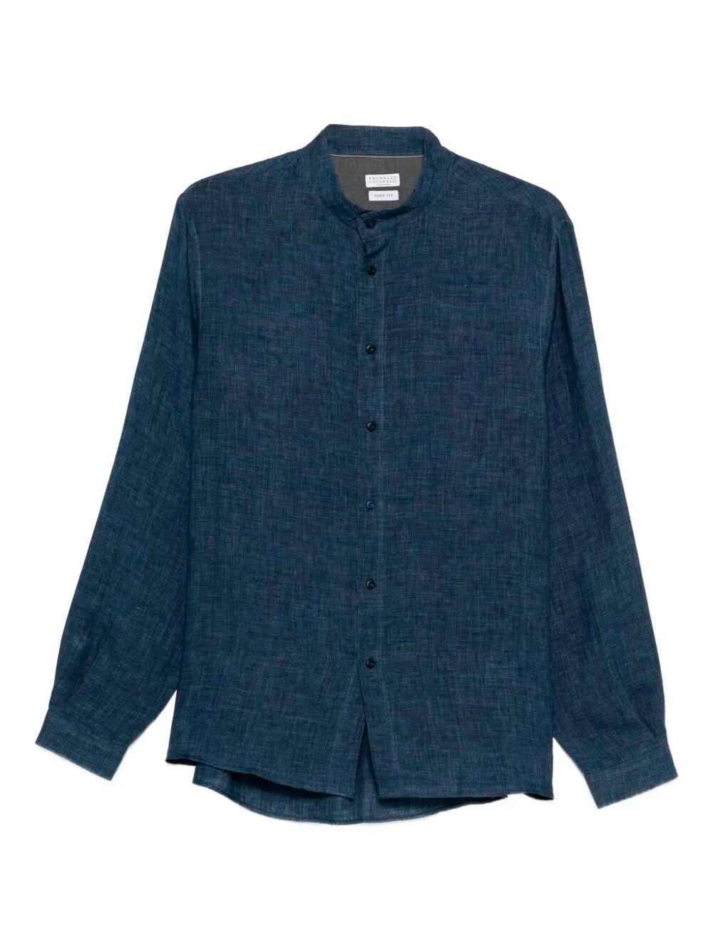 Brunello Cucinelli Men Mandarin Collar Shirt BRUNELLO CUCINELLI