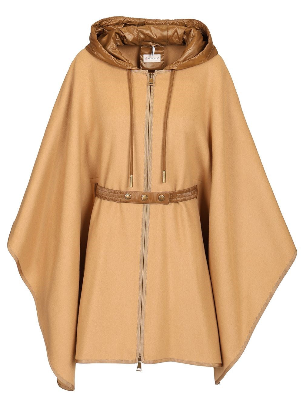 Moncler Women Padded Cape In Wool Blend MONCLER