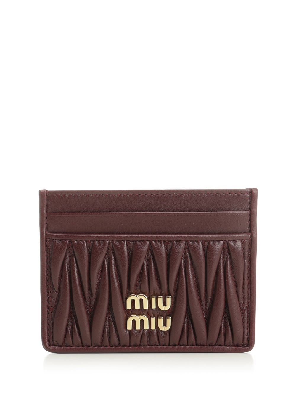 Miu Miu Women Quilted Card Holder MIU MIU