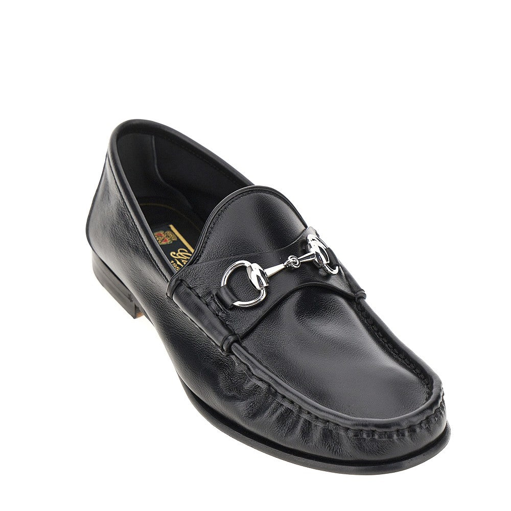 Gucci Men Leather 'Lugano' Loafers GUCCI