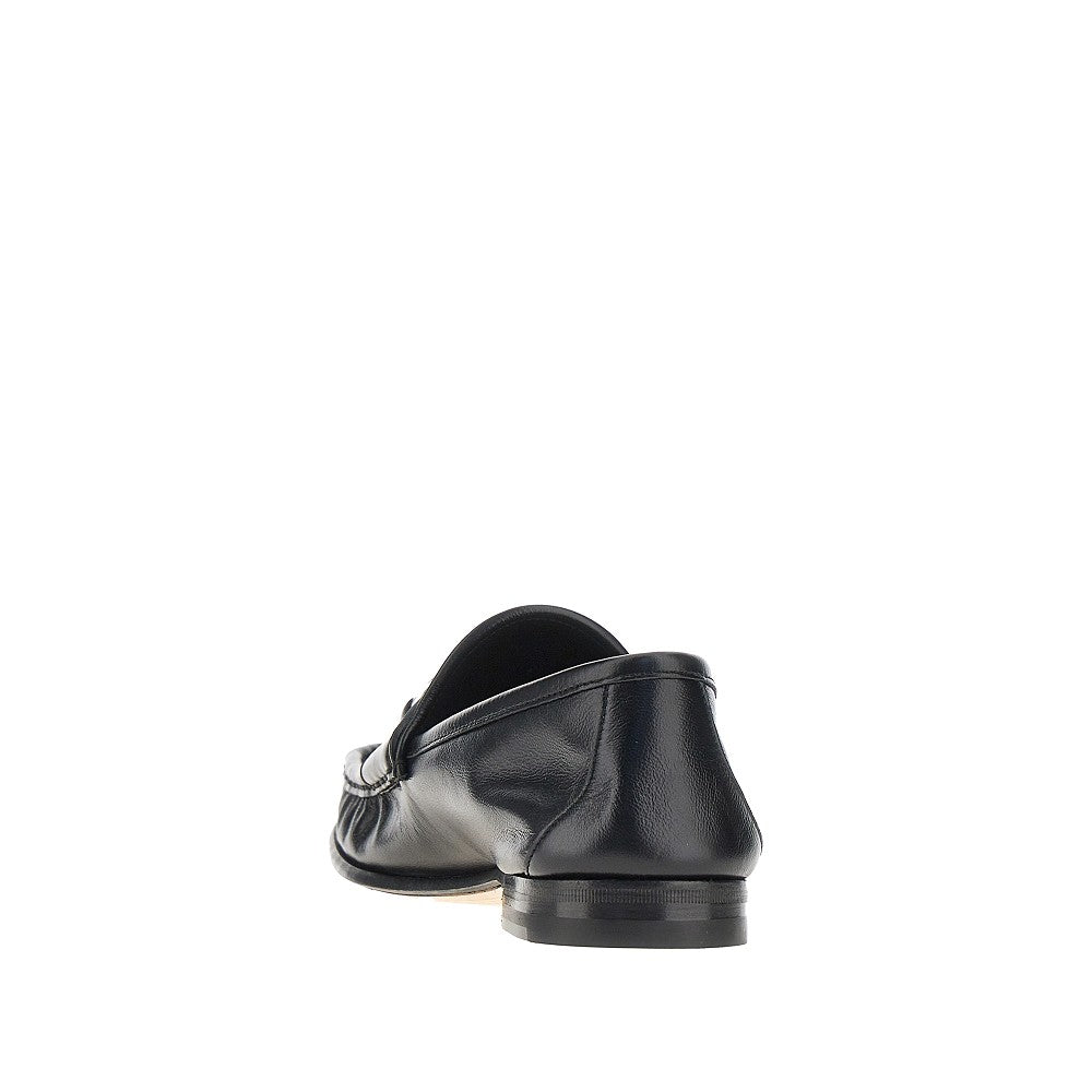 Gucci Men Leather 'Lugano' Loafers GUCCI