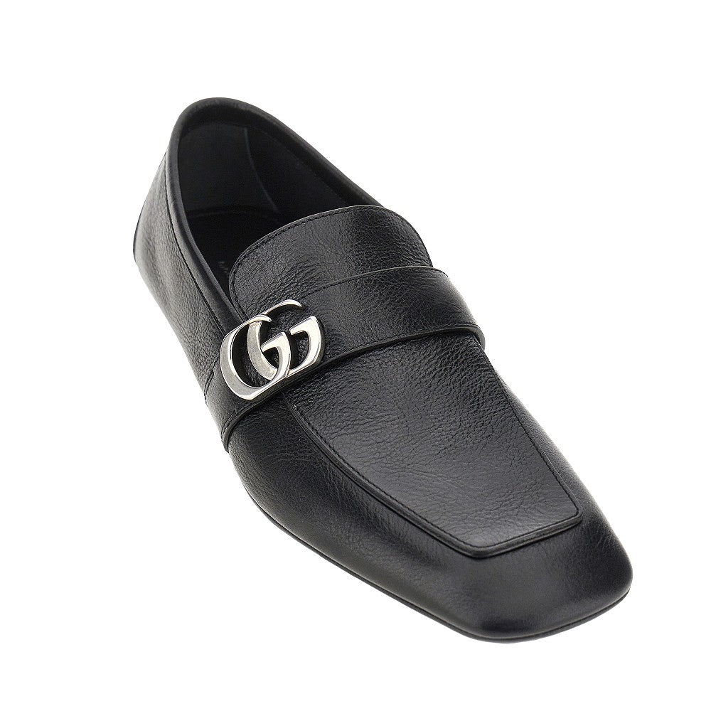 Gucci Men Leather Loafers With Double G Detail GUCCI
