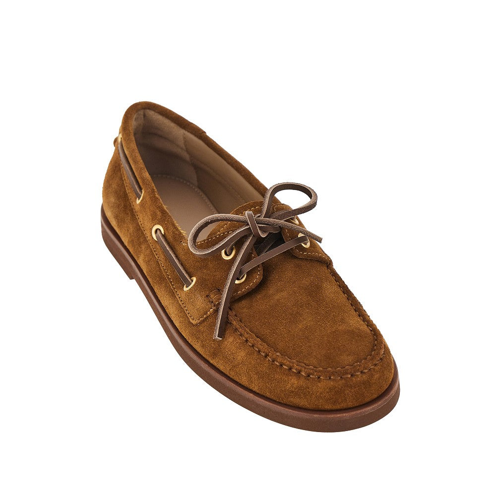 Gianvito Rossi Women 'Vandée' Suede Boat Shoes GIANVITO ROSSI