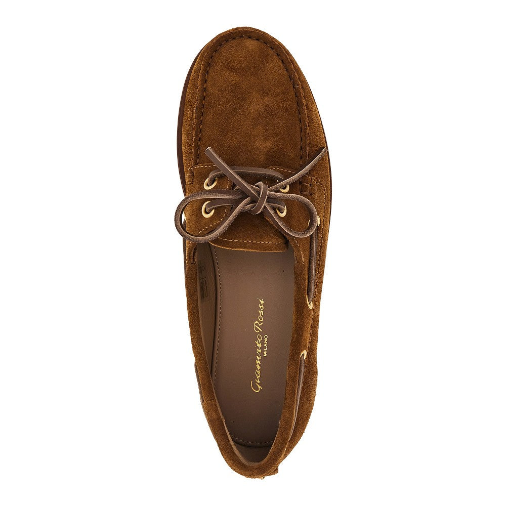 Gianvito Rossi Women 'Vandée' Suede Boat Shoes GIANVITO ROSSI