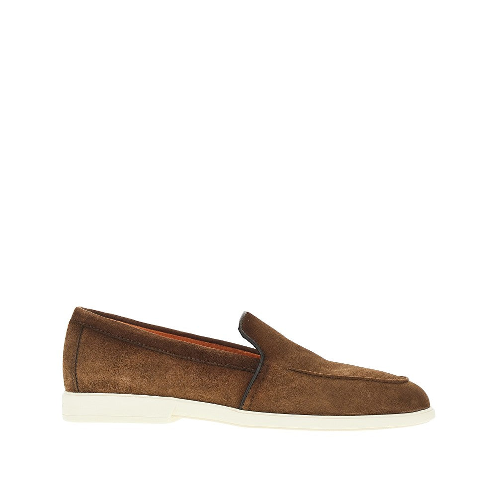 Santoni Men 'Malibu' Suede Leather Loafers SANTONI