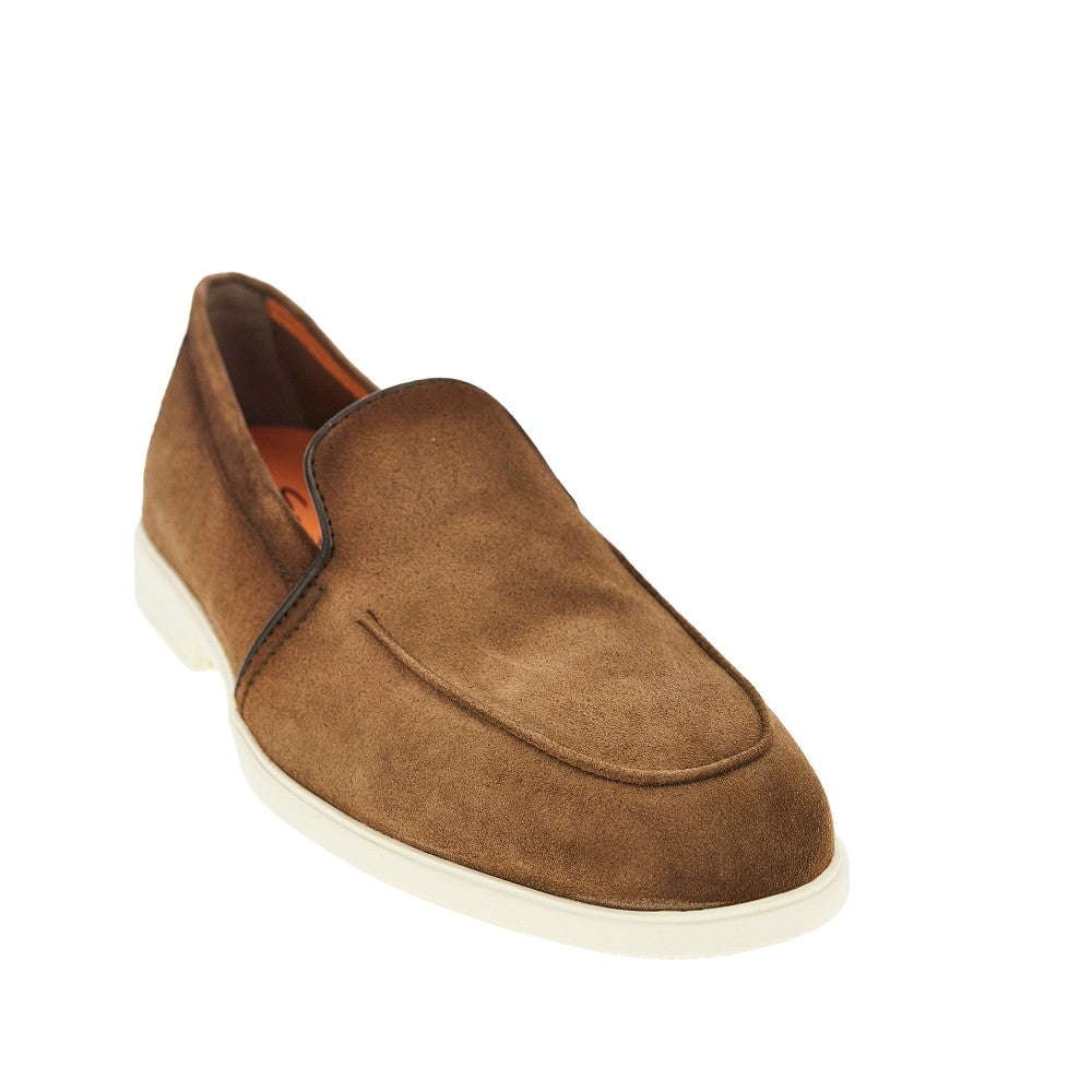 Santoni Men 'Malibu' Suede Leather Loafers SANTONI
