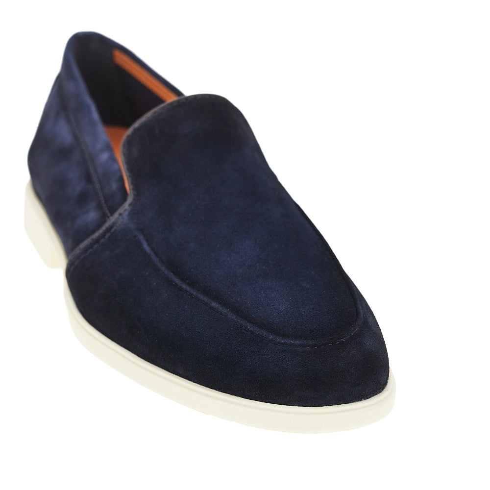 Santoni Men 'Malibu' Suede Leather Loafers SANTONI