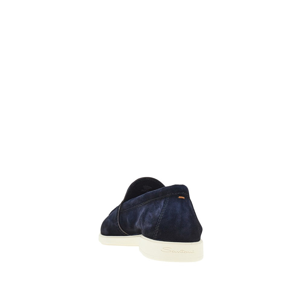 Santoni Men 'Malibu' Suede Leather Loafers SANTONI