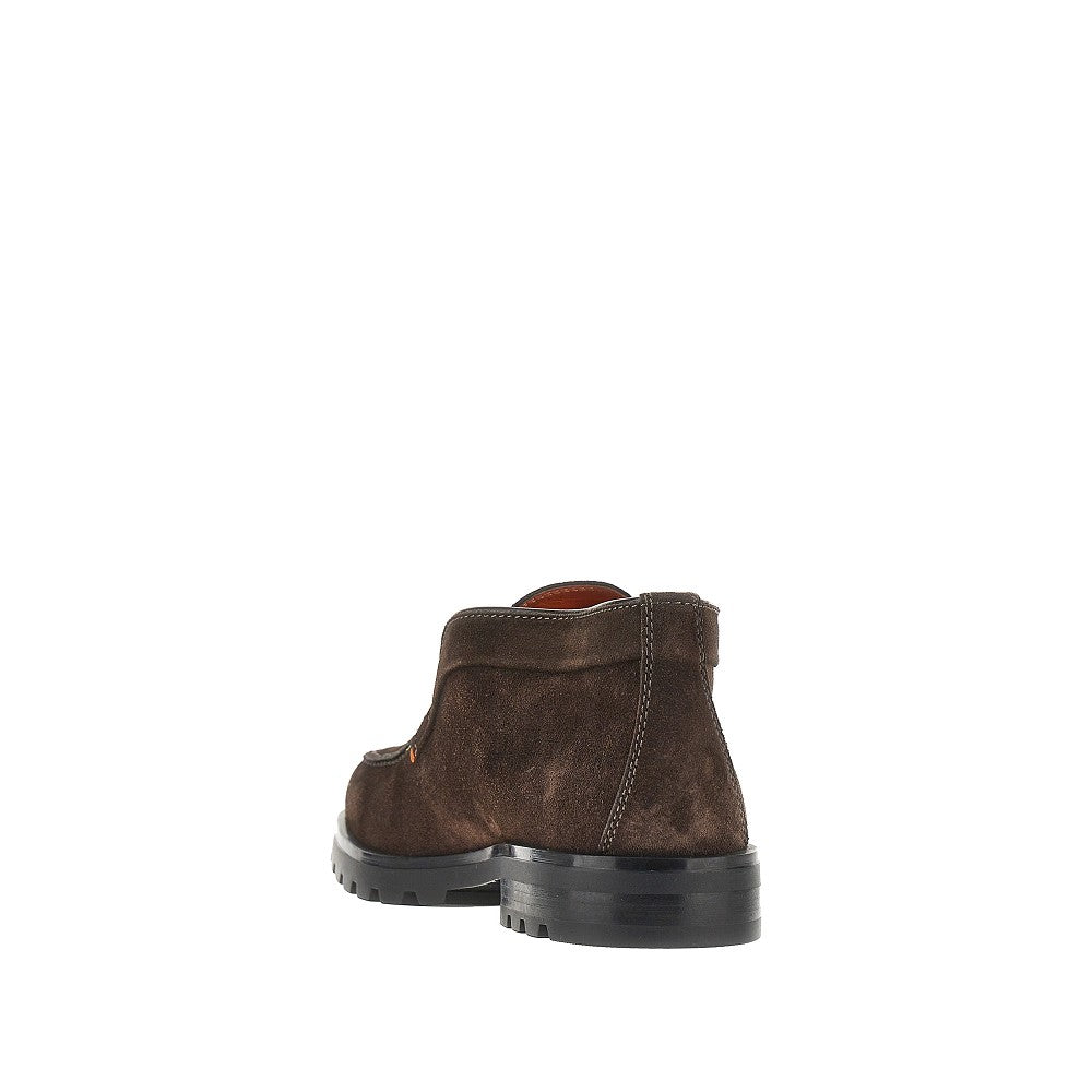 Santoni Men Suede Leather Desert Boots SANTONI