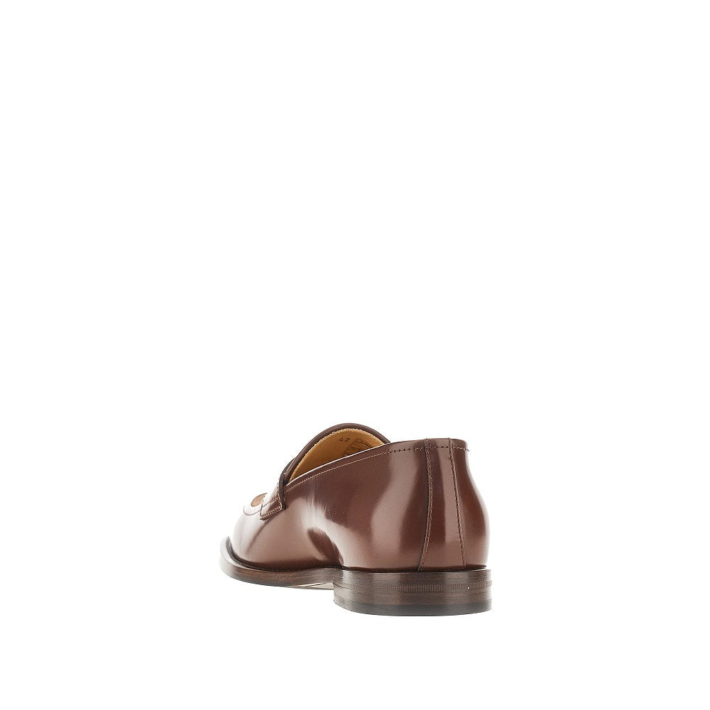 Brunello Cucinelli Men Smooth And Suede Leather Penny Loafers BRUNELLO CUCINELLI