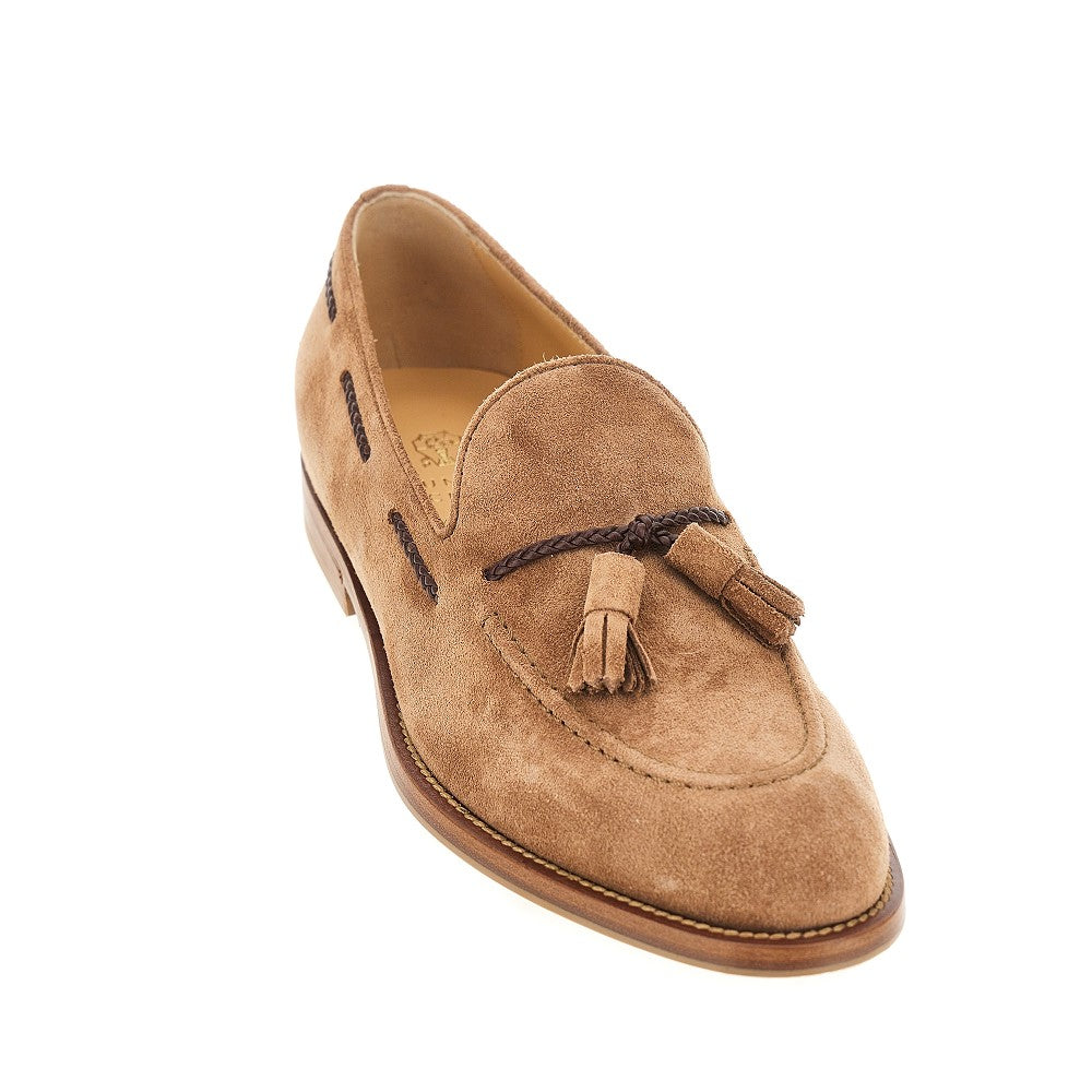 Brunello Cucinelli Men Suede Leather Loafers With Tassels BRUNELLO CUCINELLI