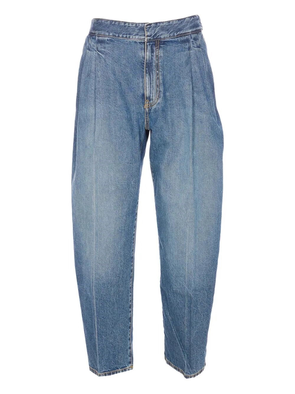 Alaia Women Pleated Denim Pants ALAIA