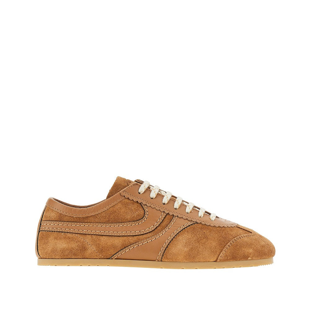 Dries Van Noten Women Suede Leather Sneakers DRIES VAN NOTEN