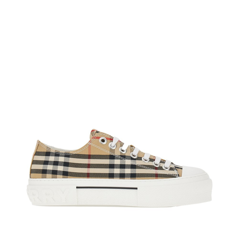Burberry Men Check Cotton Sneakers BURBERRY