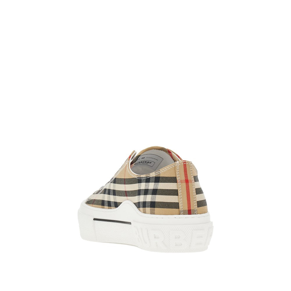 Burberry Men Check Cotton Sneakers BURBERRY