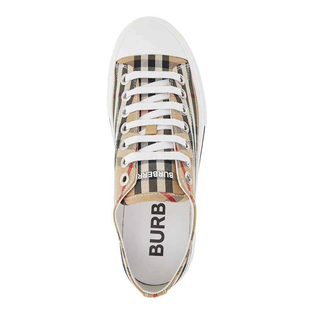 Burberry Men Check Cotton Sneakers BURBERRY