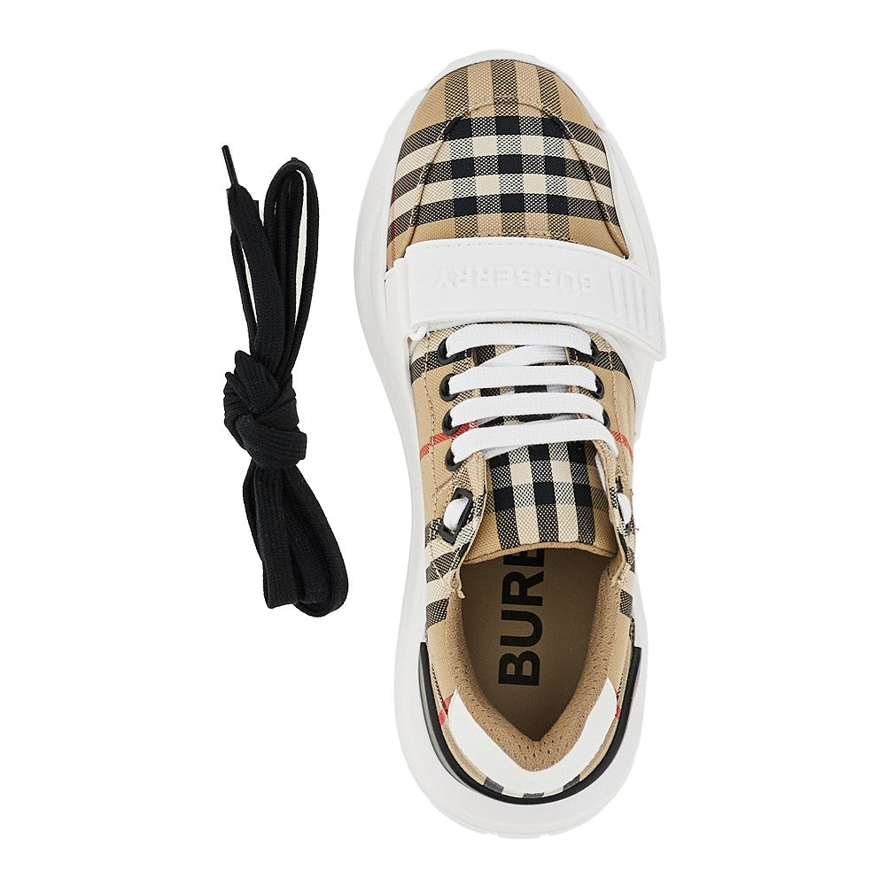 Burberry Women Check Cotton Sneakers BURBERRY