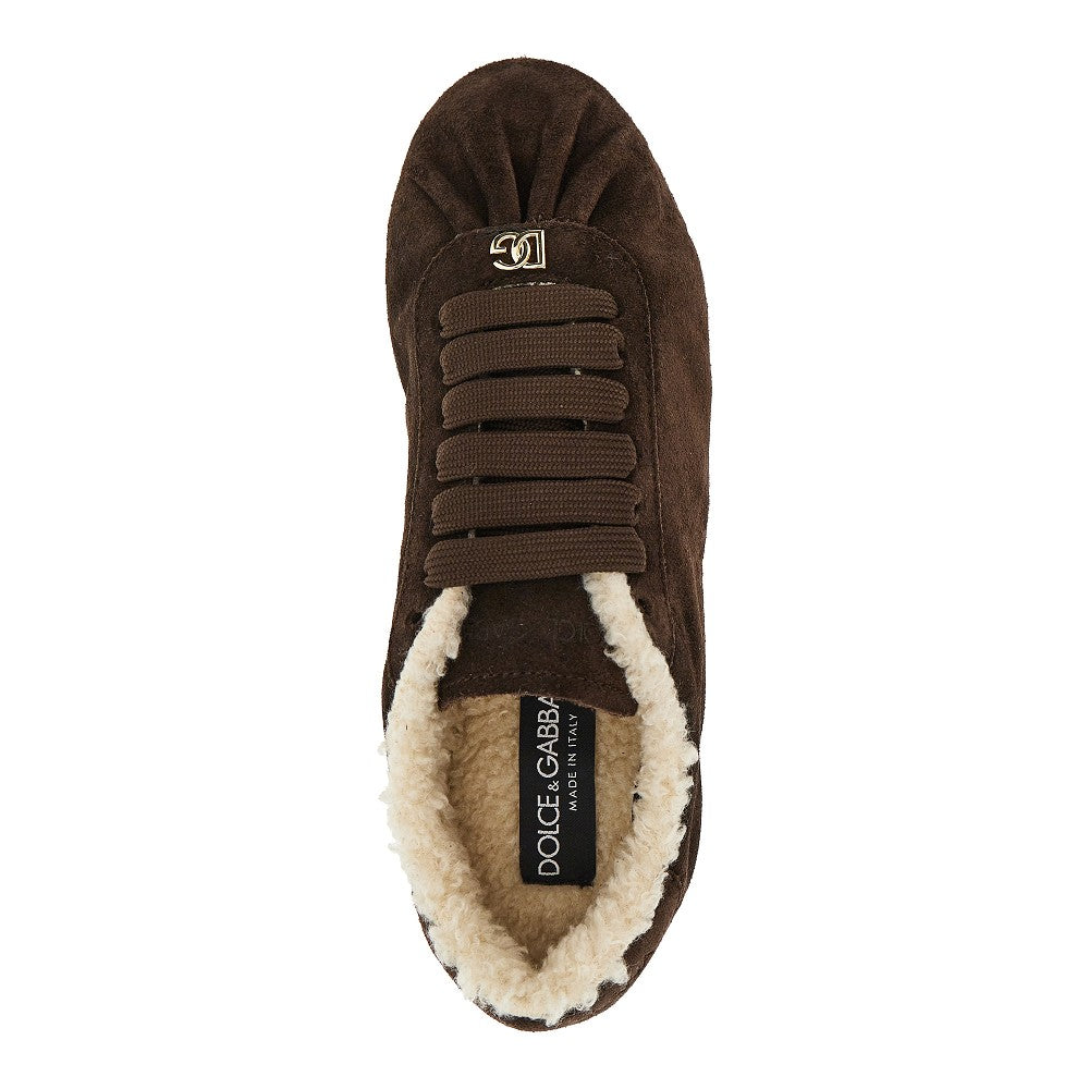Dolce&Gabbana Women 'Ballet' Suede Leather Sneakers DOLCE & GABBANA