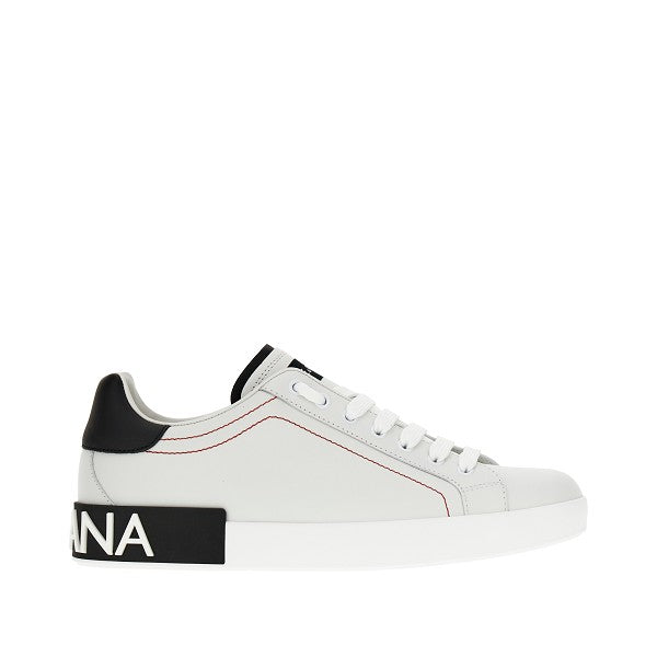 Dolce&Gabbana Men 'Portofino' Leather Sneakers DOLCE & GABBANA