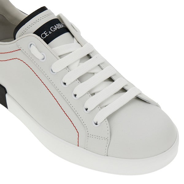 Dolce&Gabbana Men 'Portofino' Leather Sneakers DOLCE & GABBANA