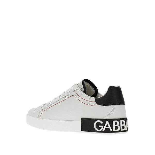 Dolce&Gabbana Men 'Portofino' Leather Sneakers DOLCE & GABBANA