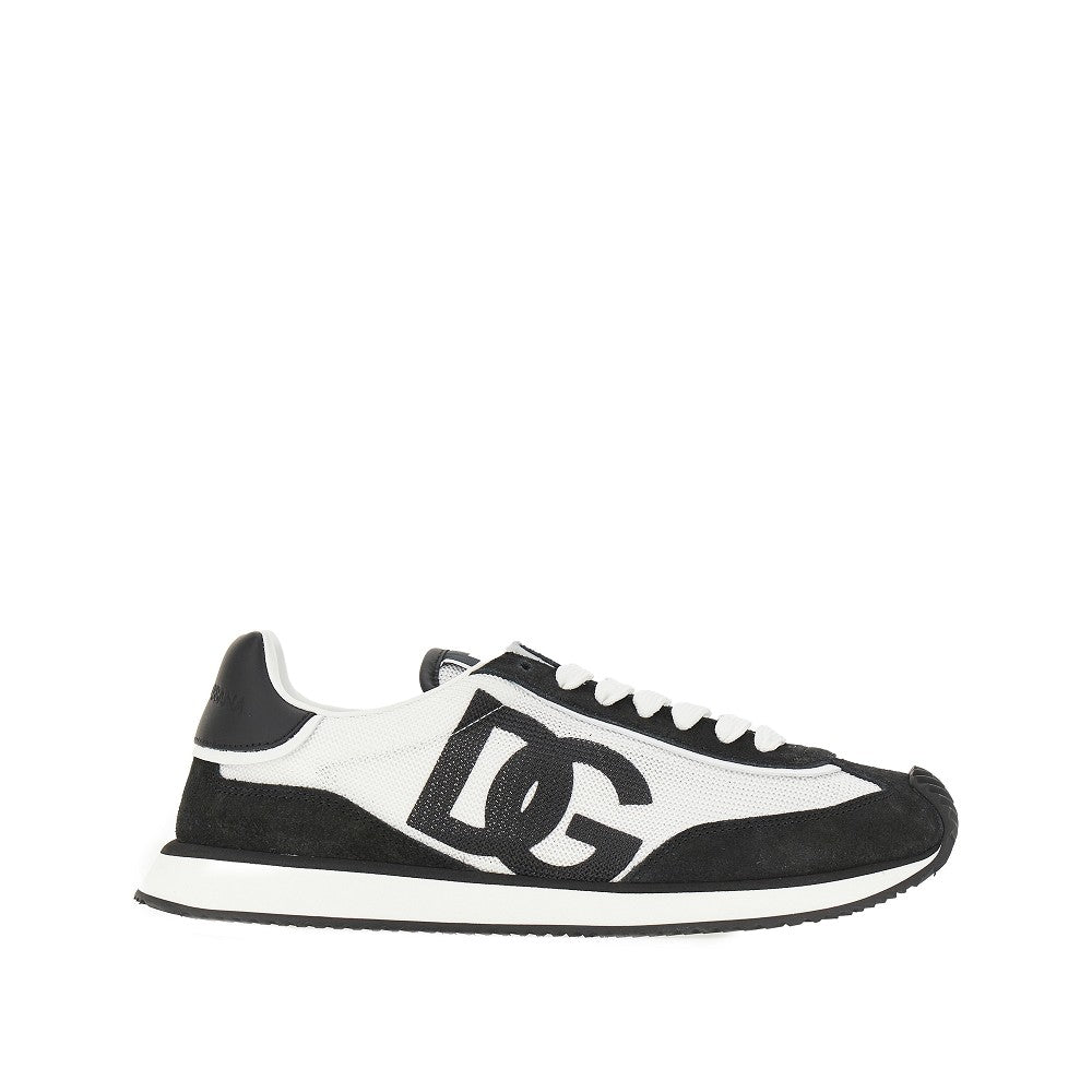 Dolce&Gabbana Men Leather And Mesh 'Dg Cushion' Sneakers DOLCE & GABBANA