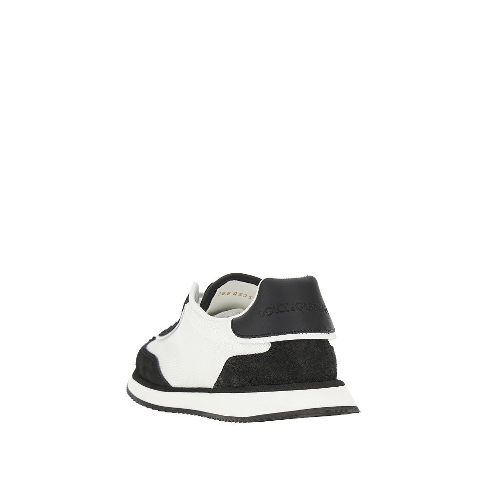 Dolce&Gabbana Men Leather And Mesh 'Dg Cushion' Sneakers DOLCE & GABBANA