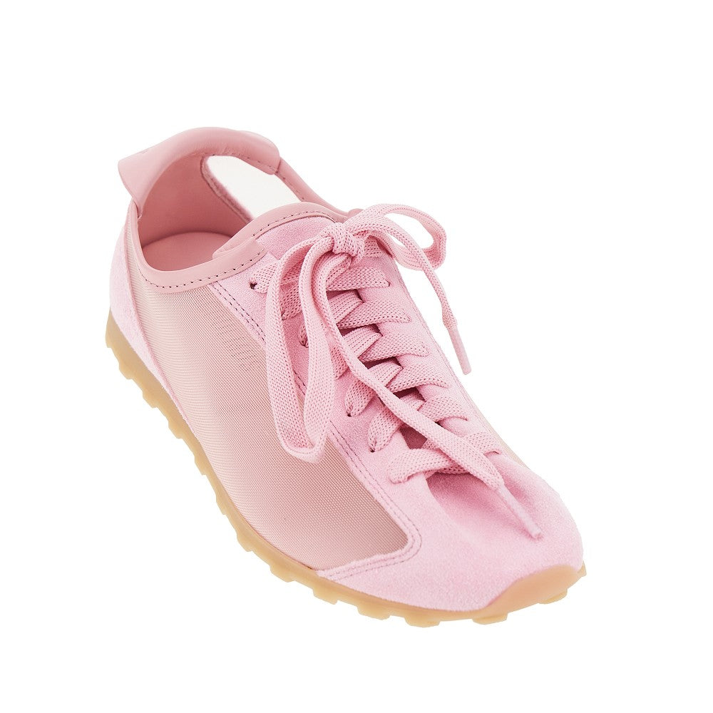 Jacquemus Women Nubuck Leather And Mesh 'Tennis' Sneakers JACQUEMUS