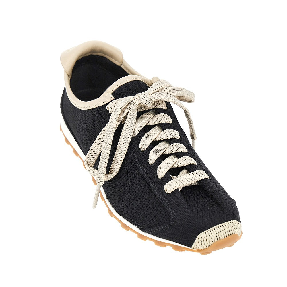 Jacquemus Women 'Les Tennis' Leather And Canvas Sneakers JACQUEMUS