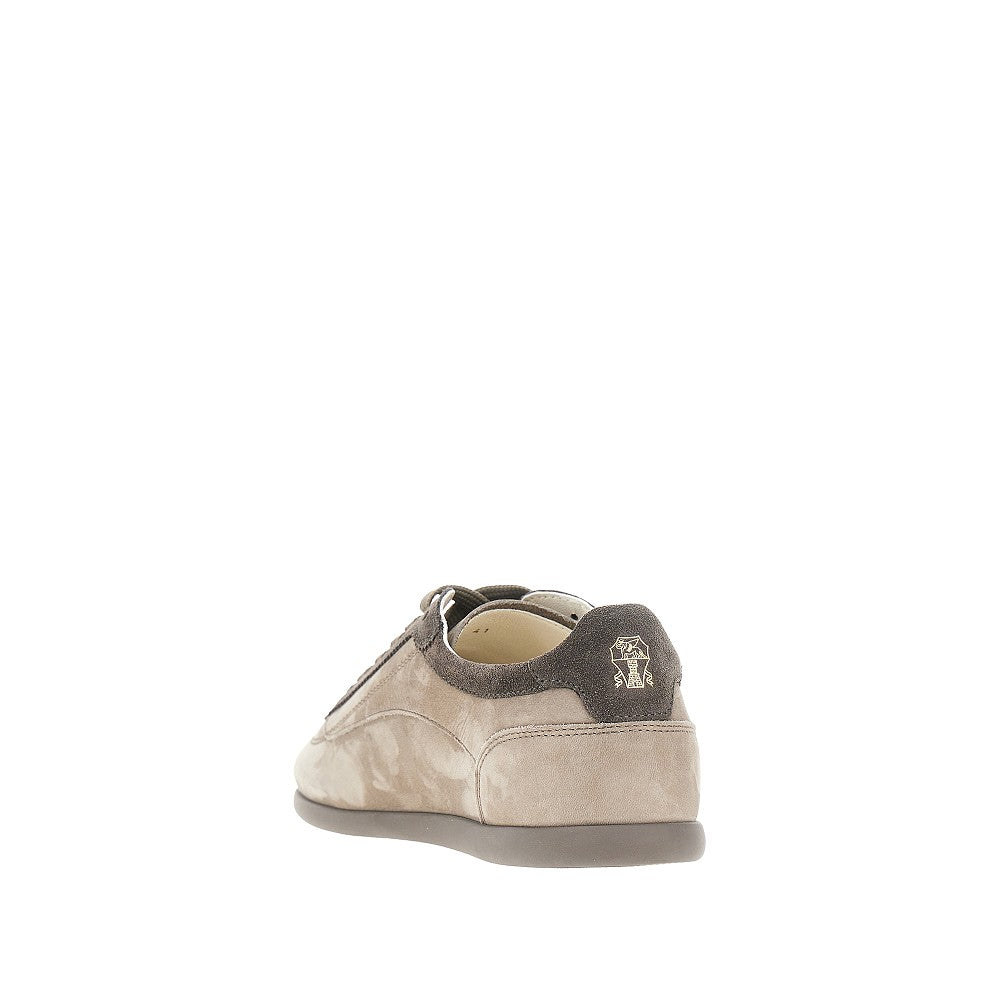 Brunello Cucinelli Men Nubuck Leather Slim Sneakers BRUNELLO CUCINELLI