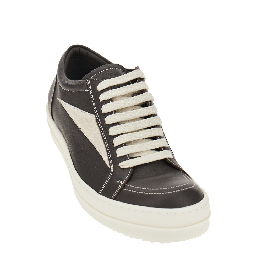 Rick Owens Men Leather Vintage Sneakers RICK OWENS