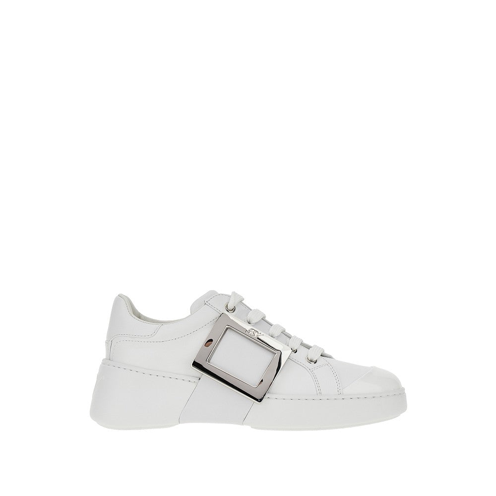 Roger Vivier Women Viv' Skate Leather Sneakers ROGER VIVIER