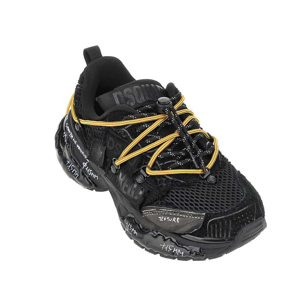 Dsquared2 Men Suede Leather And Mesh 'Faster' Sneakers DSQUARED2