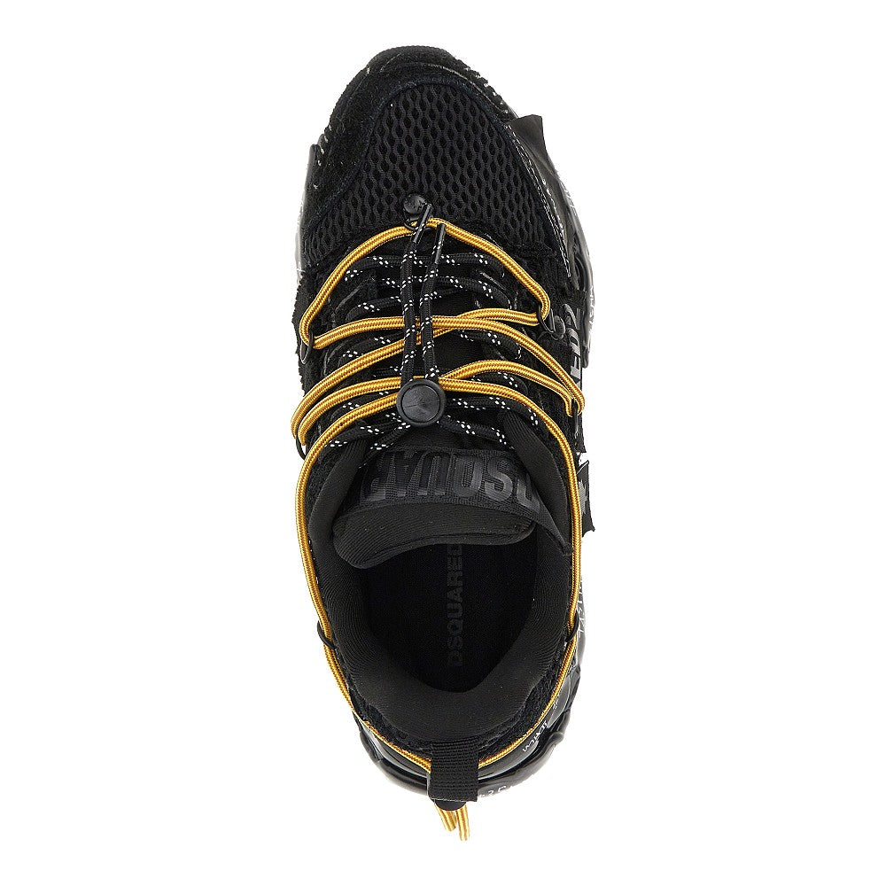 Dsquared2 Men Suede Leather And Mesh 'Faster' Sneakers DSQUARED2