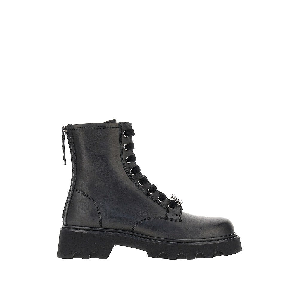 Roger Vivier Women Leather Viv' Rangers Truck Boots ROGER VIVIER