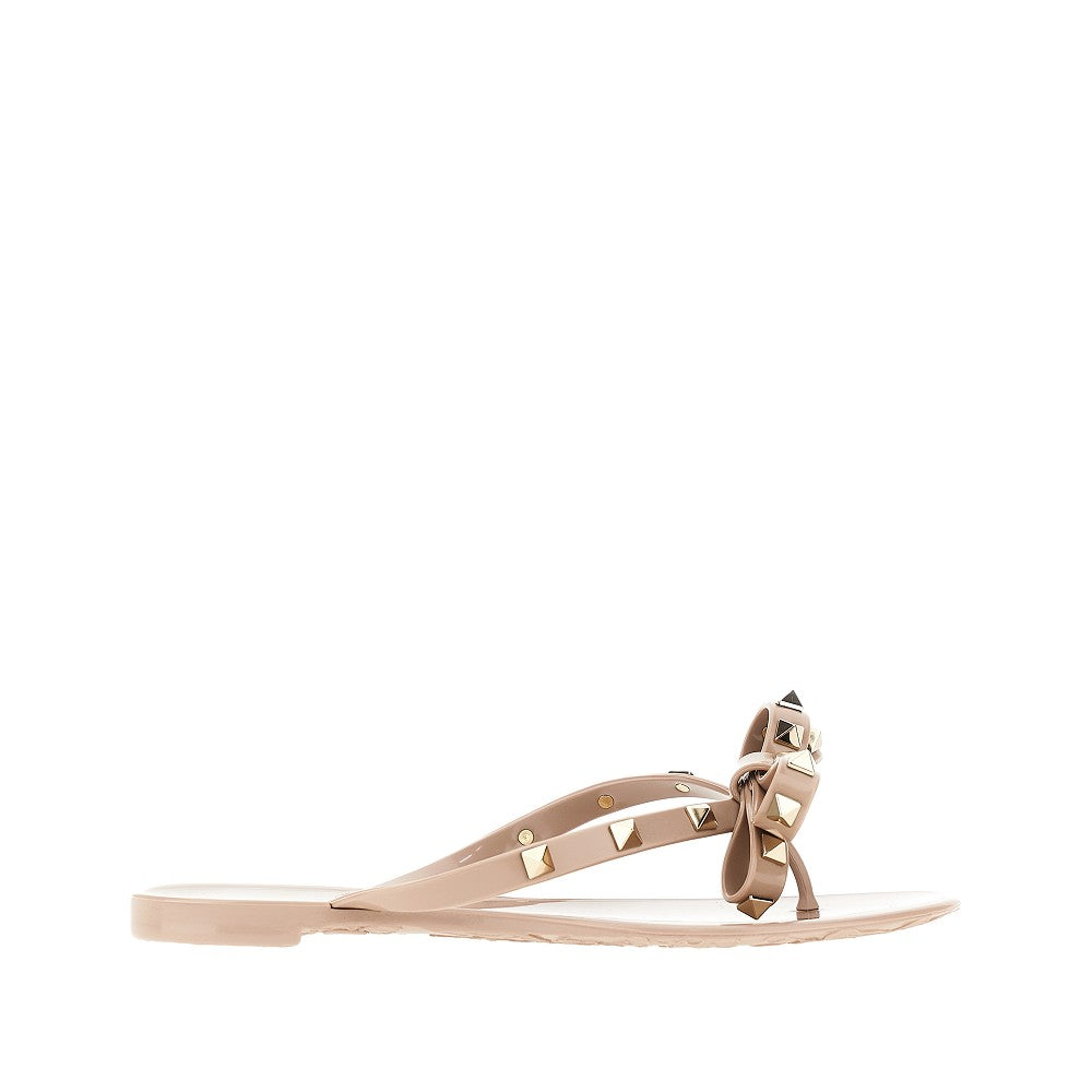 Valentino Garavani Women 'Rockstud' Rubber Thong Slides VALENTINO GARAVANI