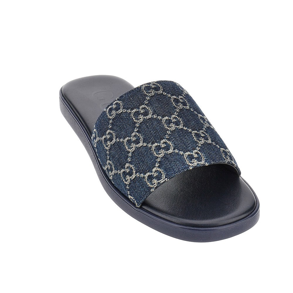 Gucci Men Gg Denim Slides GUCCI